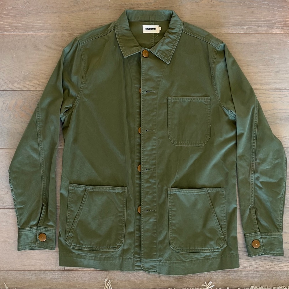 Taylor Stitch Forest Green Shirt Jacket